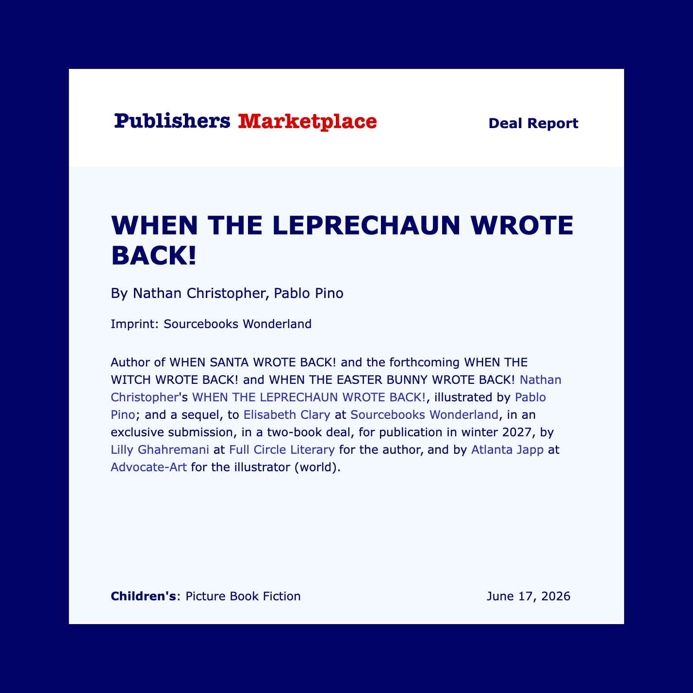 Announcement: When the Leprechaun Wrote Back! by Nathan Christopher