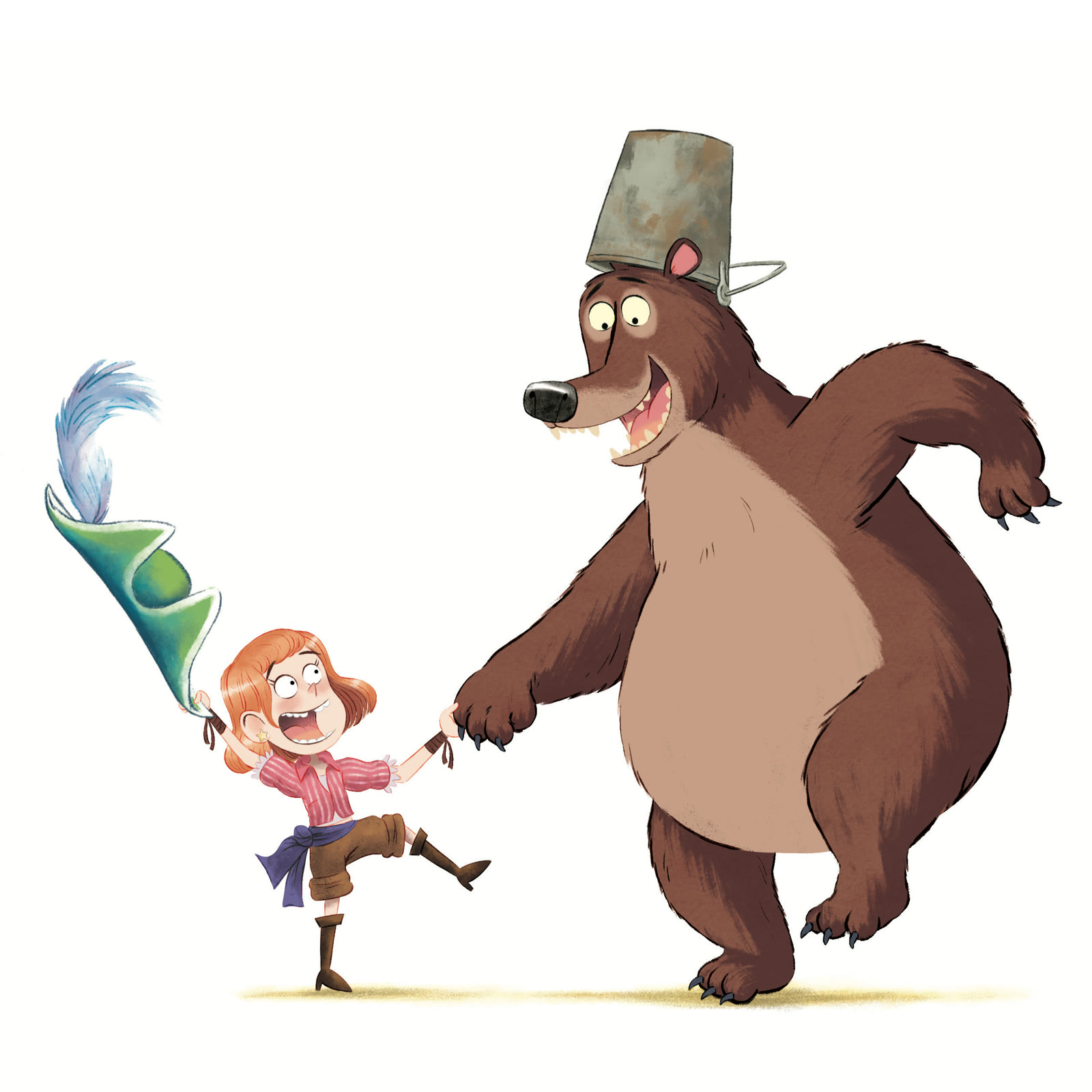 A young captain dancing with a bear from Your Shed Set Sail: A Cautionary Tale